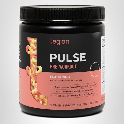 LEGION Pulse Pre Workout uso durante entrenamiento energía sostenida para cardio y fuerza