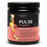 Legion Pulse envase frontal con diseño claro para medir dosis fácilmente