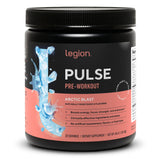 Legion Pulse Pre Entrenamiento envase artico-explosion para energía sostenida durante entrenamientos