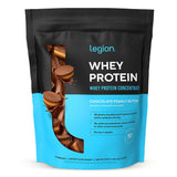 Bote LEGION Whey Protein, almacenamiento cómodo para uso diario.