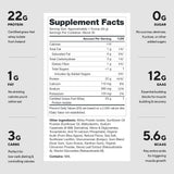 LEGION Whey+ Pan de Plátano: etiqueta nutricional clara para transparencia