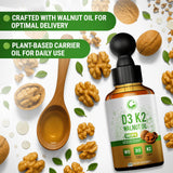 LEGRANO Gotas D3 K2, aceite de nuez para absorción suave