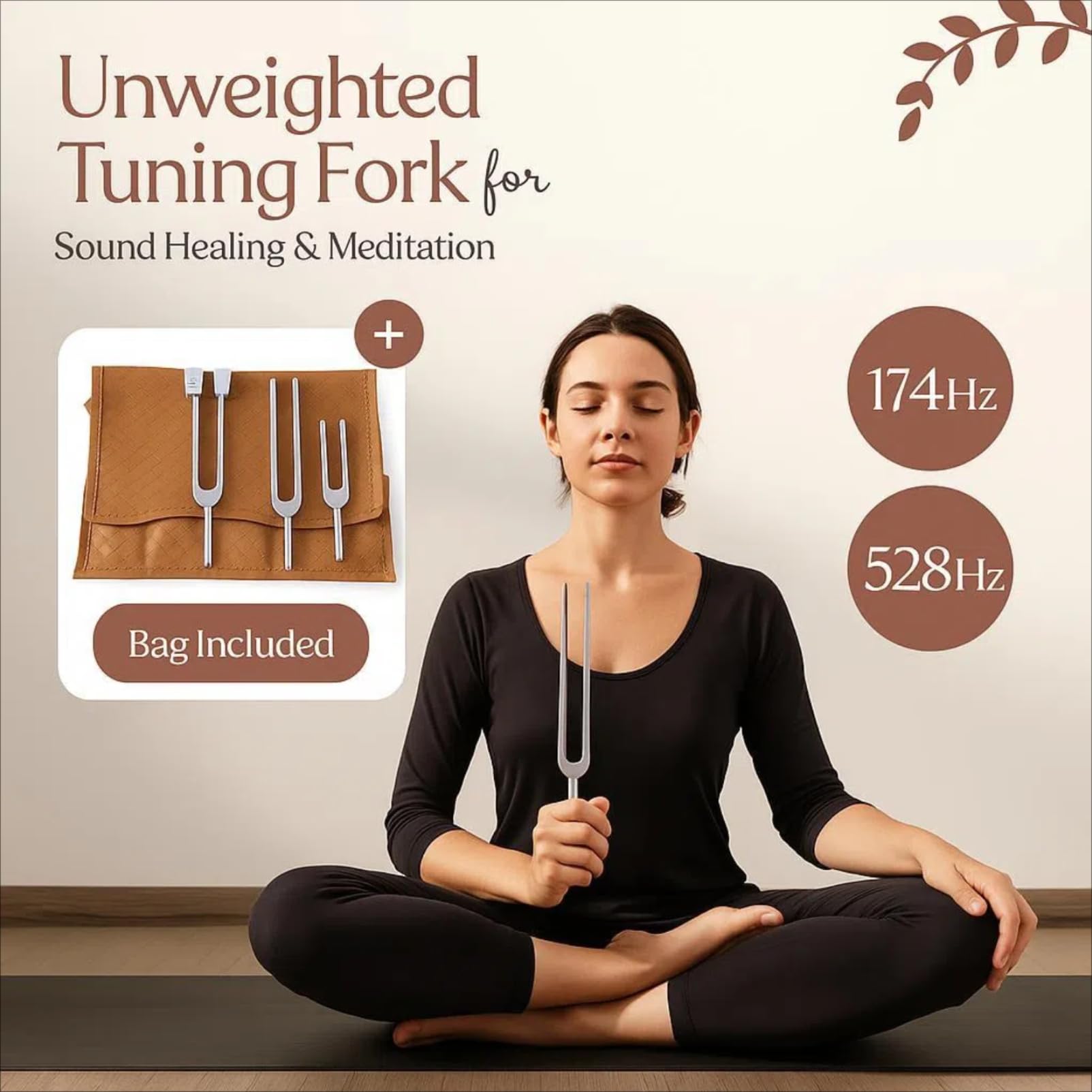 LEGUANG diapasón 174 Hz para meditación y respiración