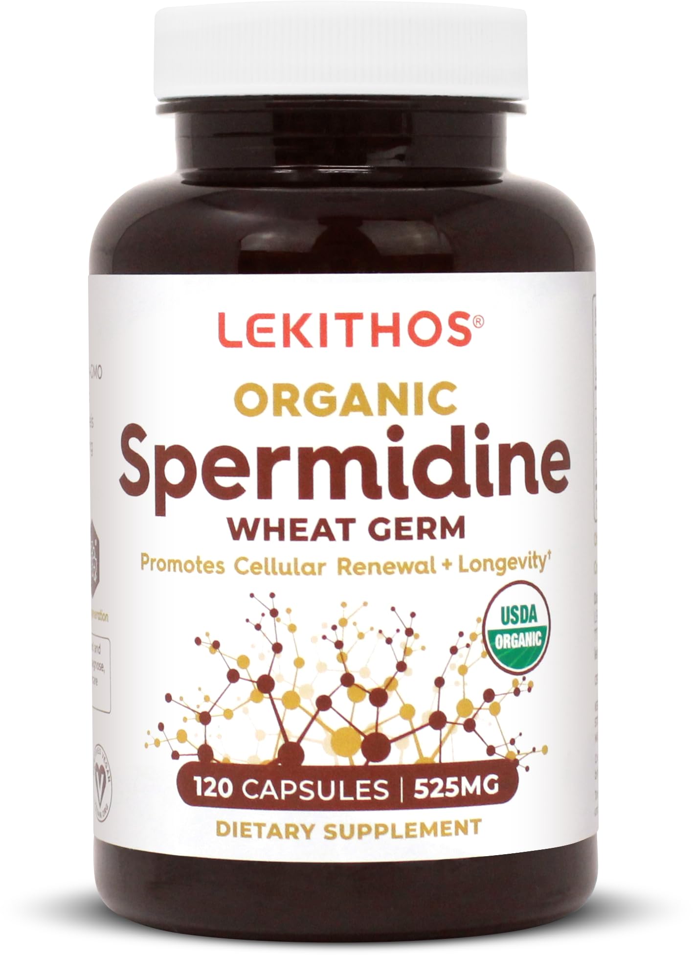 Lekithos Spermidina frente: cápsulas orgánicas, posible apoyo a renovación celular
