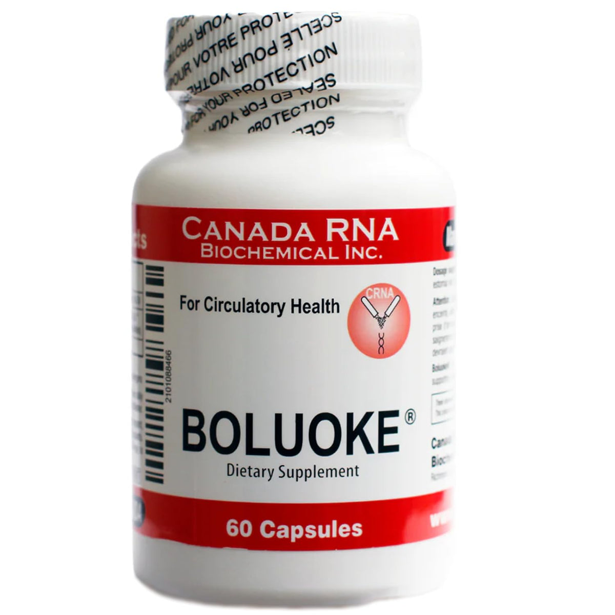 lekullna Boluoke: botella vertiendo cápsulas para la salud circulatoria
