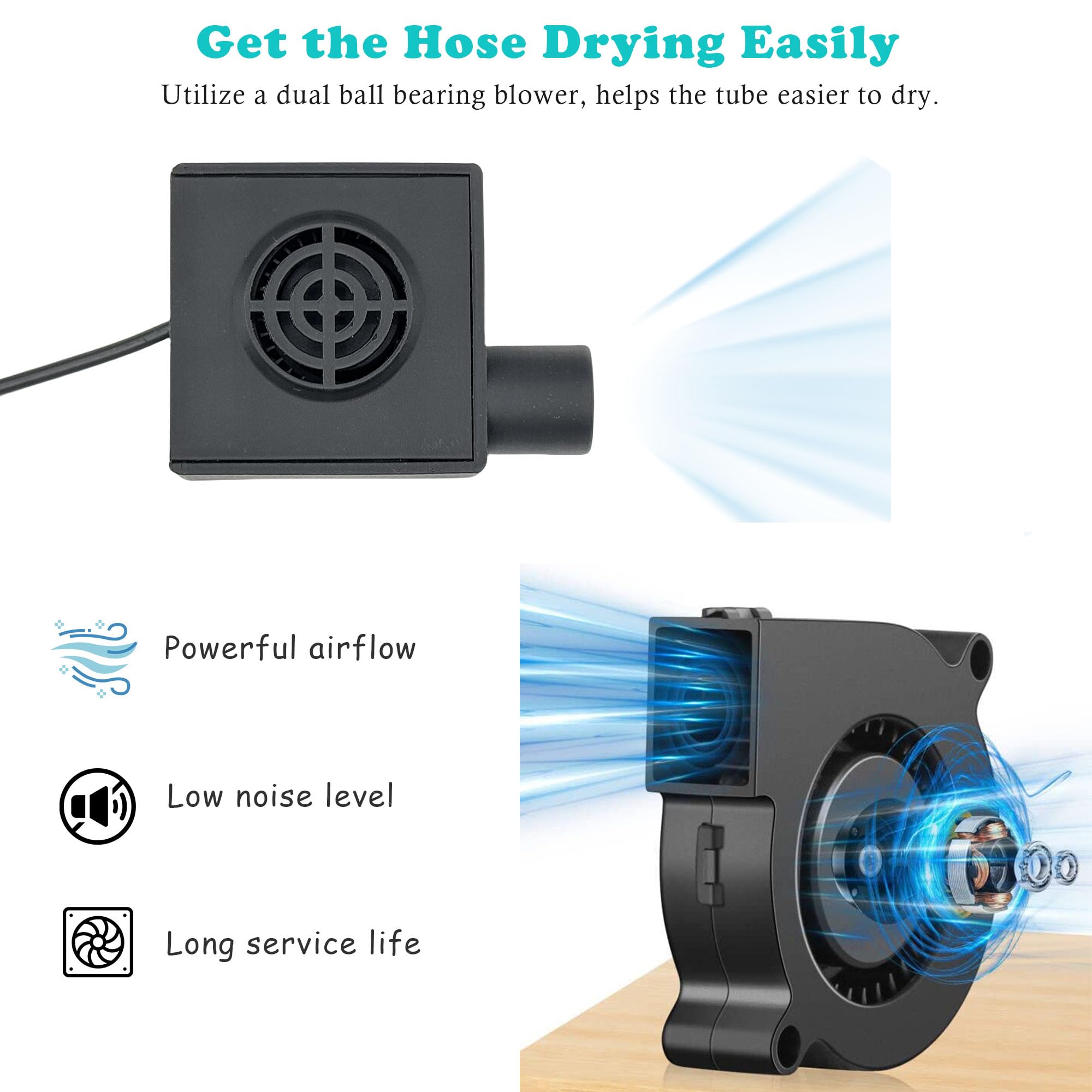 Diseño compacto y ligero de Lemintae, ideal para viajar con CPAP.