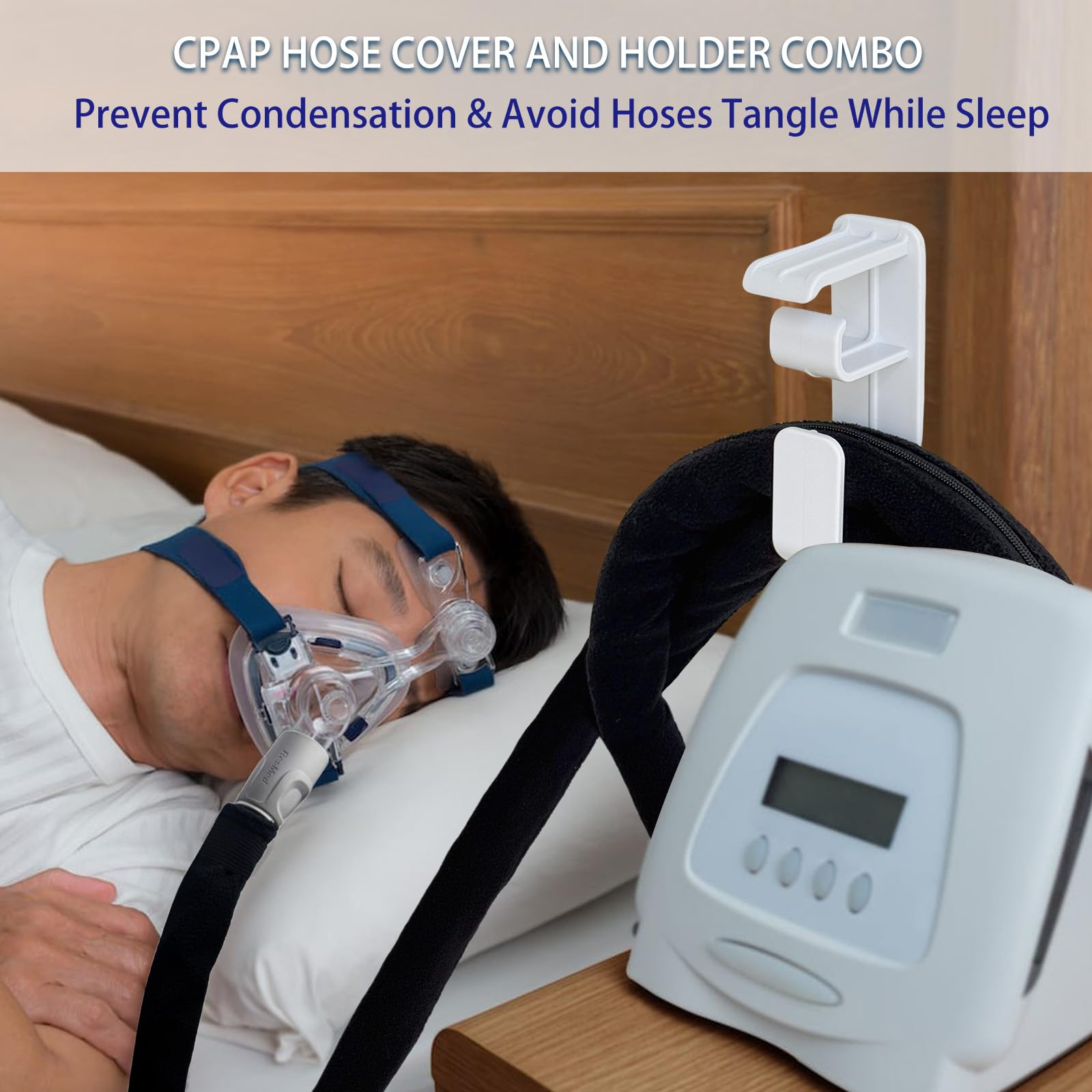 Lemintae gancho-organizador-manguera CPAP para ResMed AirSense 10/11, mantiene la tubería ordenada