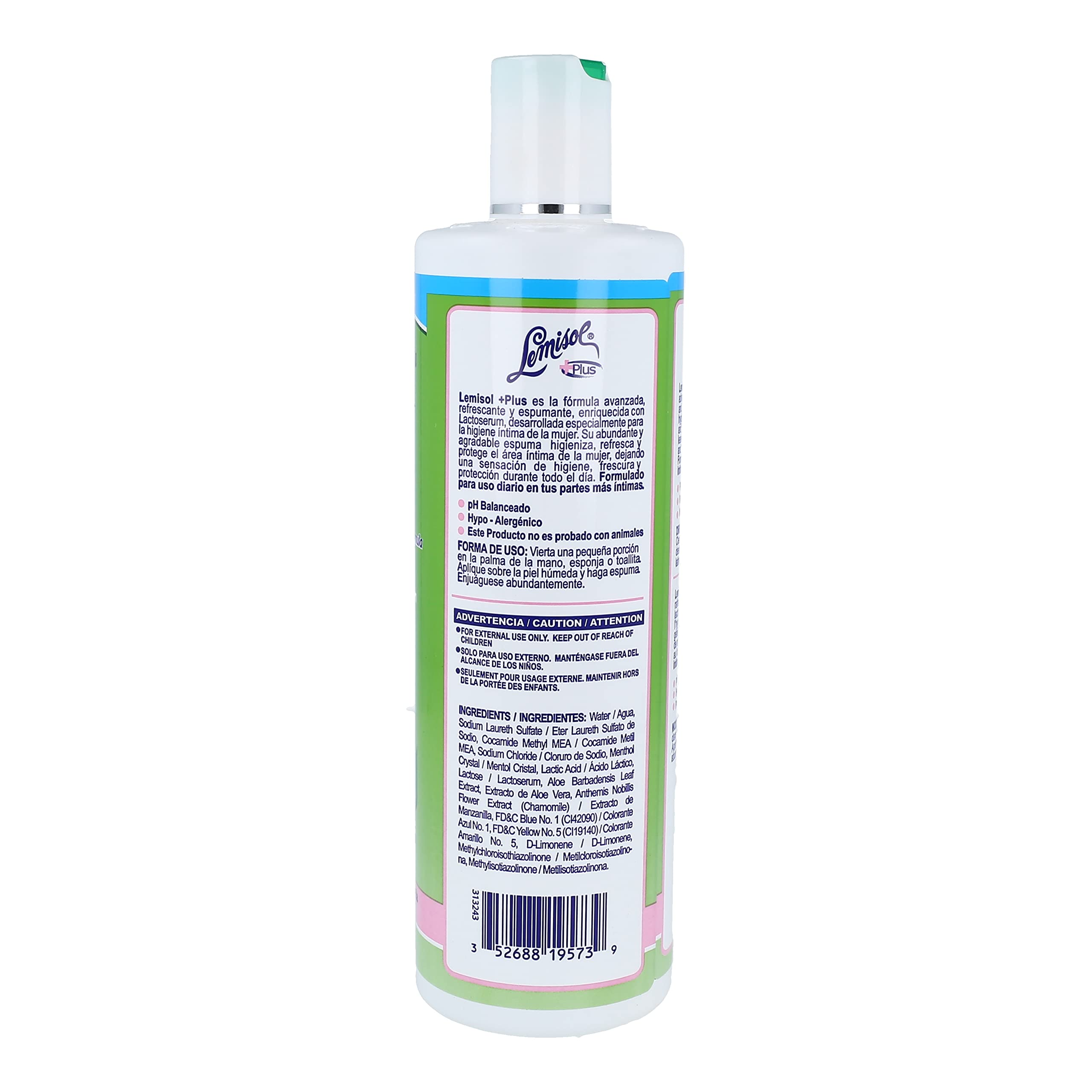Lemisol lactosuero: textura cremosa ideal para uso diario y cuidado suave.