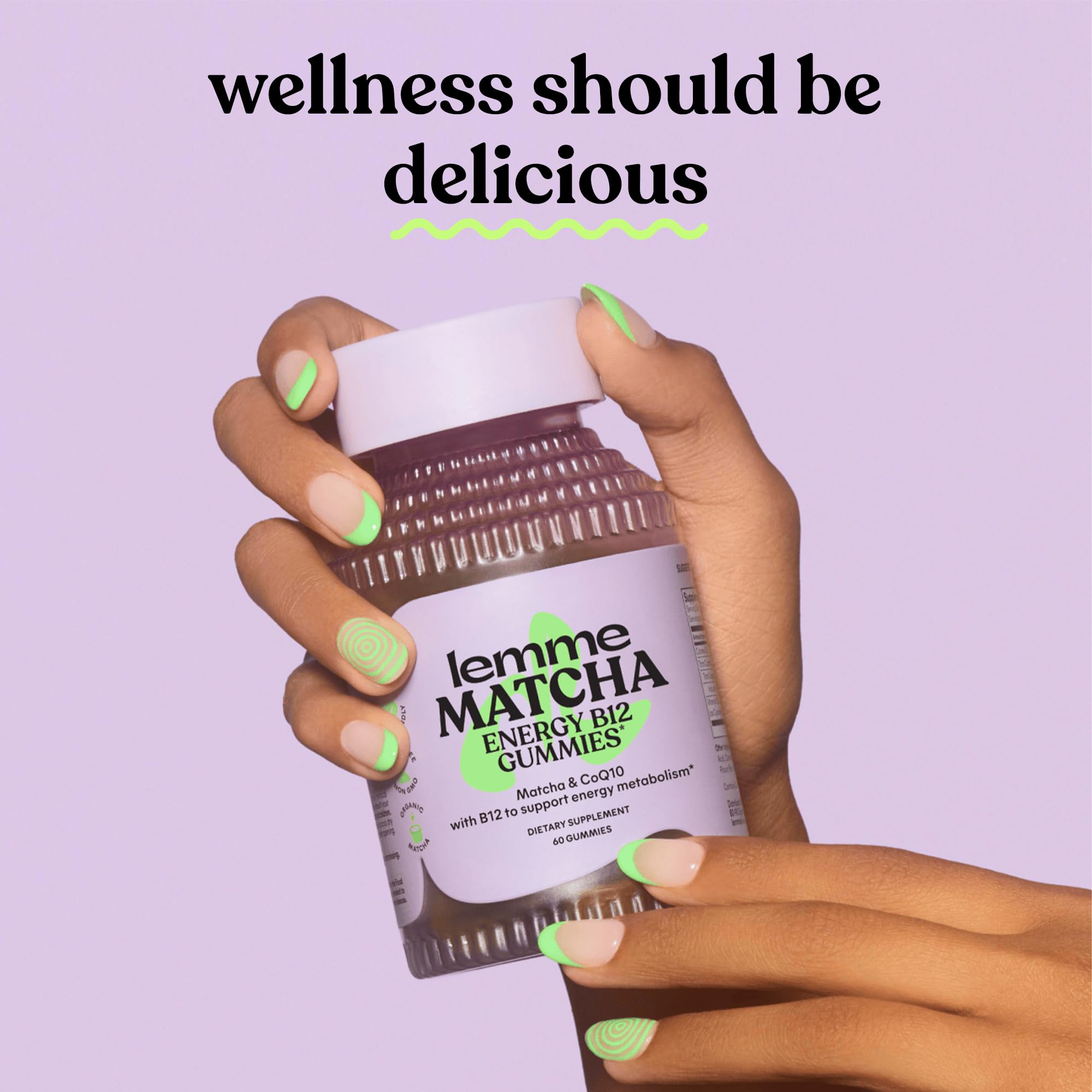 Envase brillante de Lemme Matcha para energía sostenible