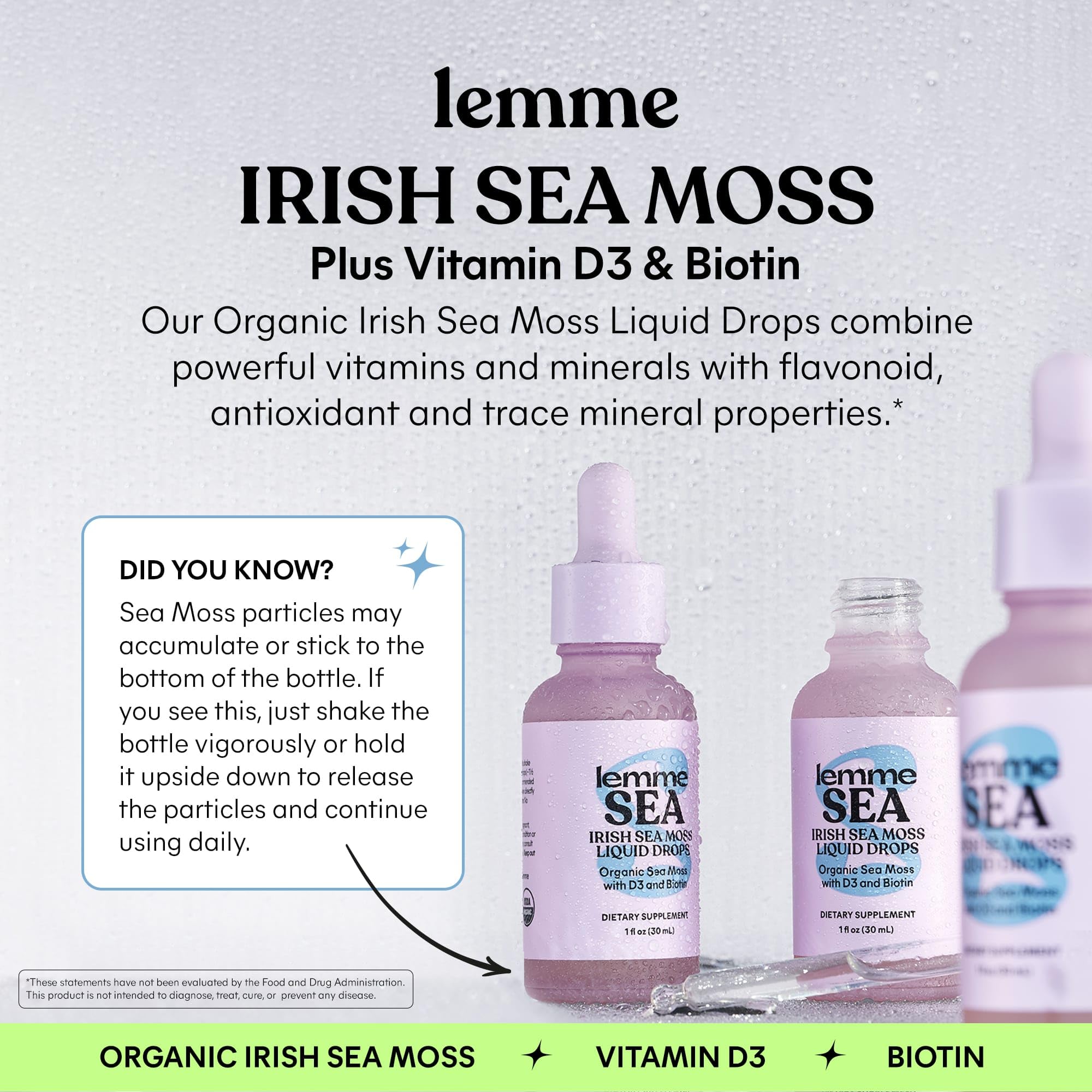 Lemme musgo mar irlandes gotas 1ml: dosis rapida para complementar la dieta.