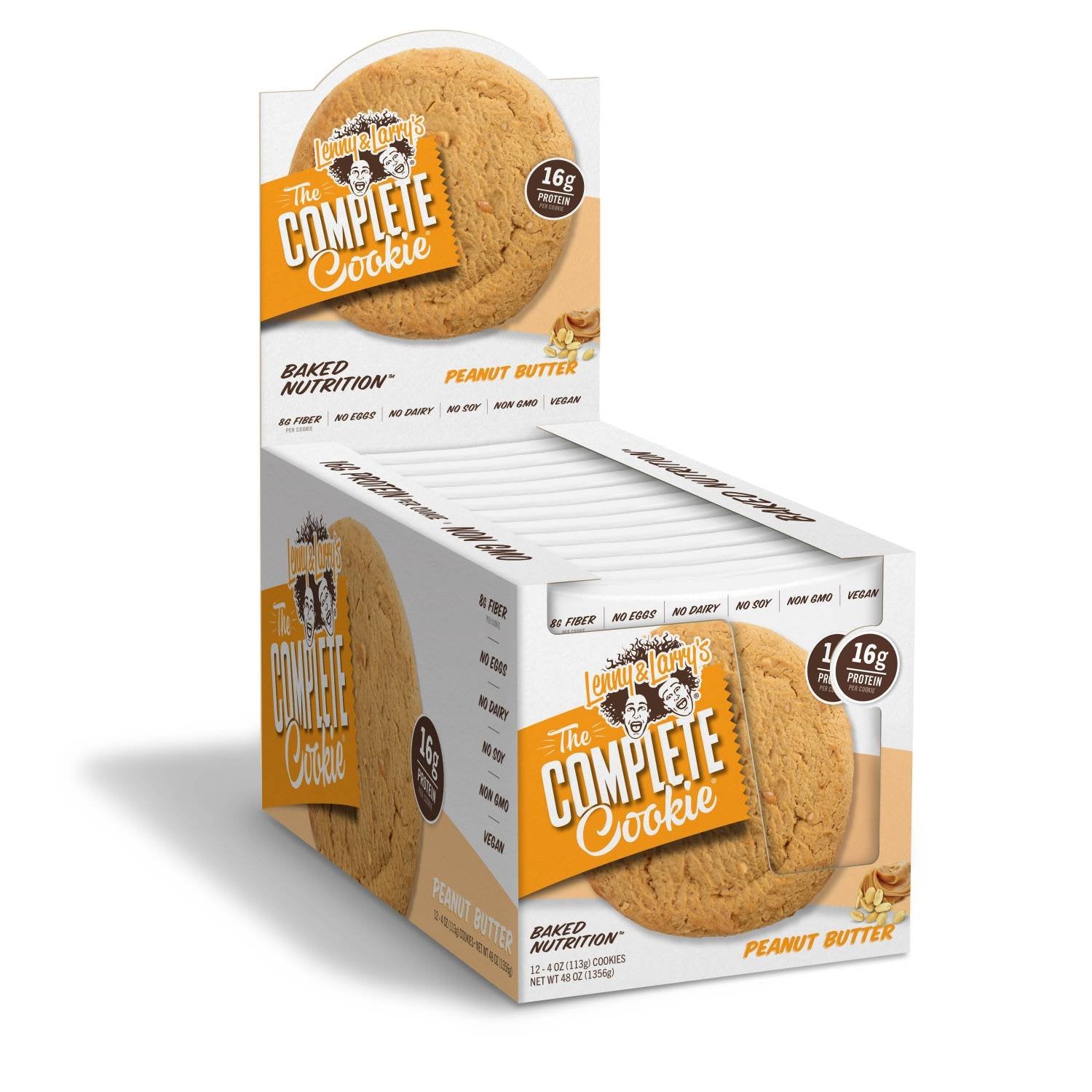 Lenny & Larry's Complete Cookie mantequilla de cacahuete: galleta suave con proteína vegetal
