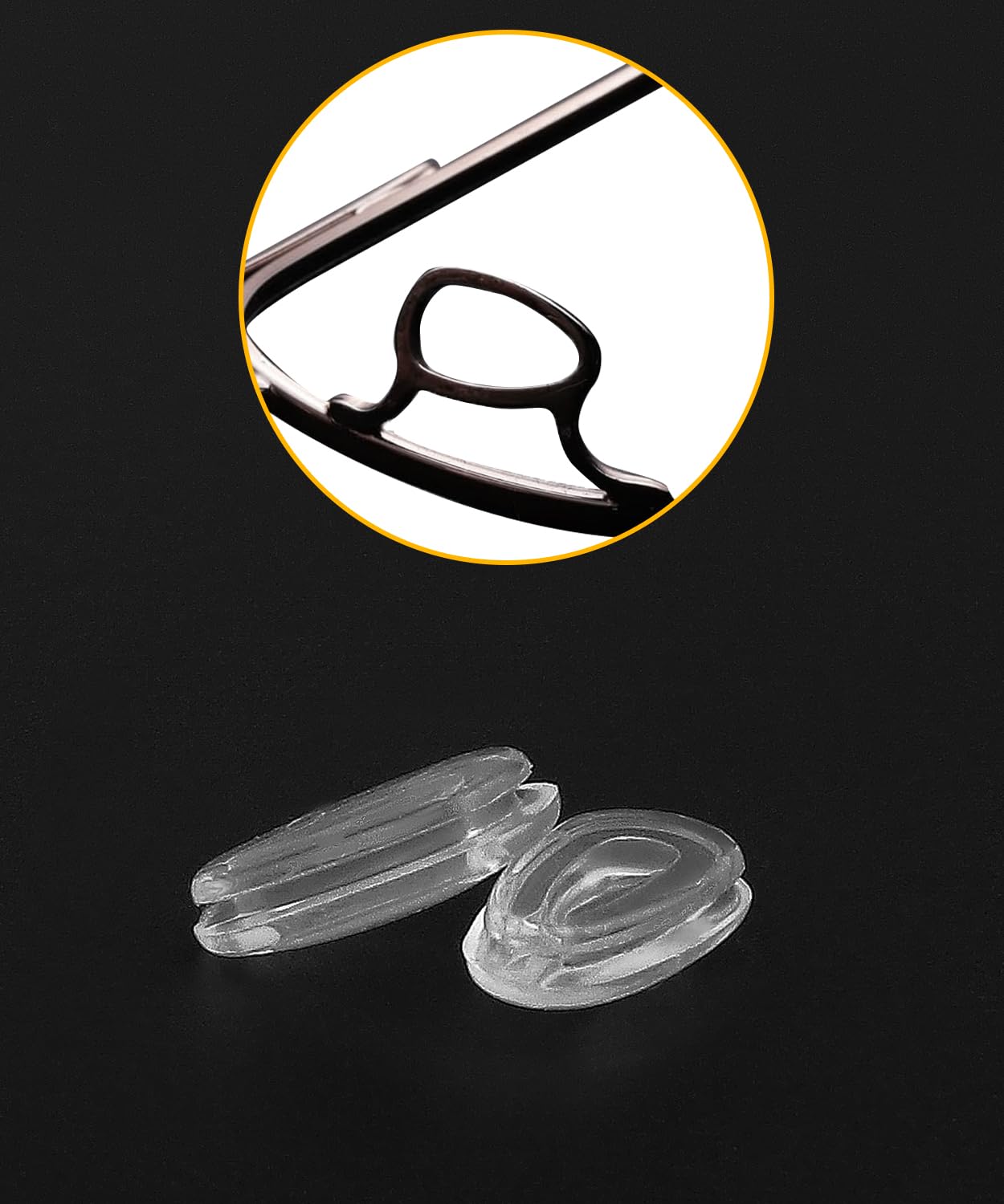 LenzProse: almohadillas nariz silicona transparente, protección suave para uso diario.