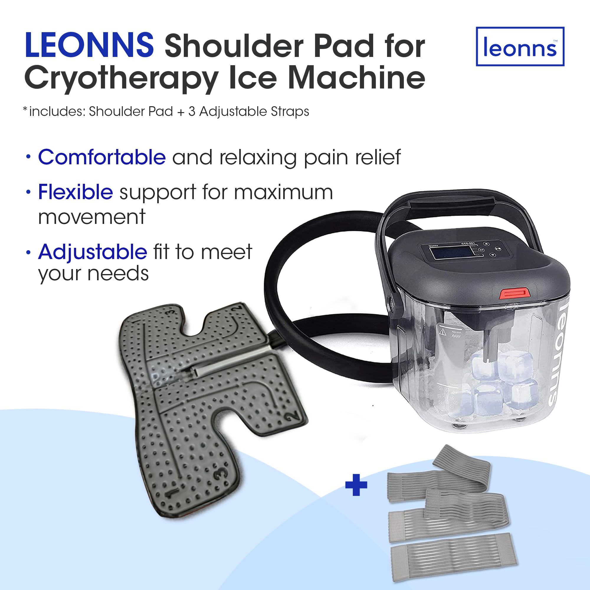 Almohadilla LEONNS para hombro diseño amplio y flexible