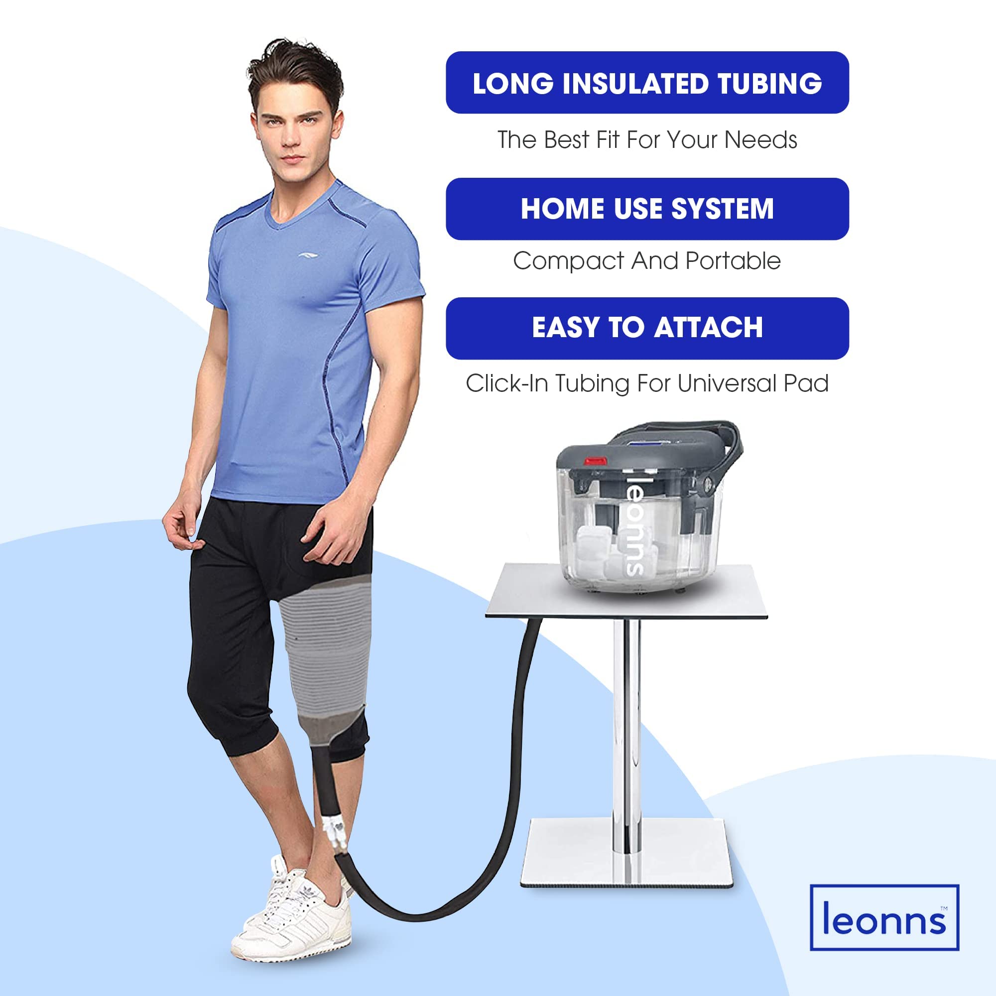 Controles digitales LEONNS para configurar sesiones cómodas