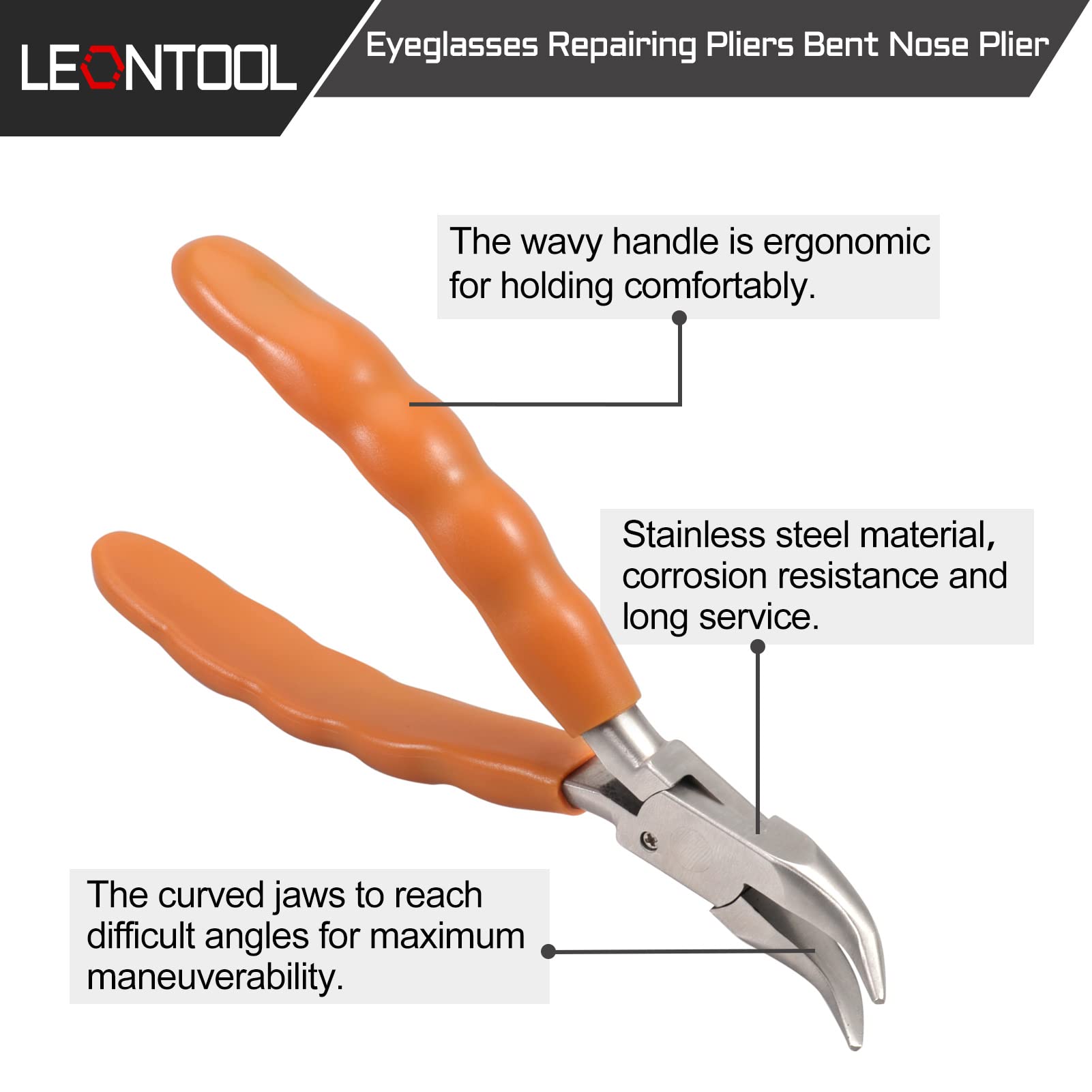 LEONTOOL mango ergonómico ondulado para un agarre cómodo durante reparaciones.