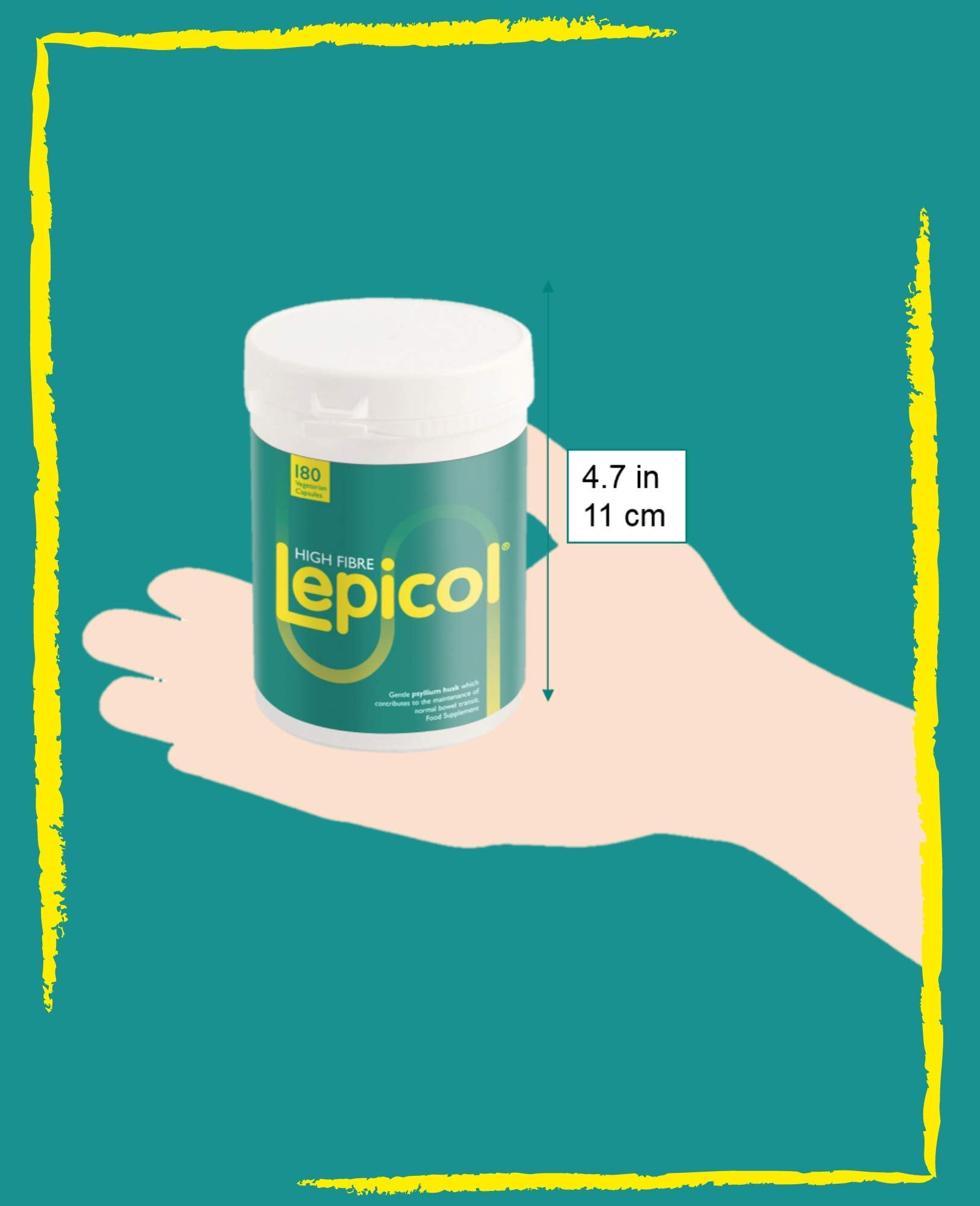 Embalaje en caja Lepicol Original, presentación compacta para guardar.