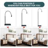 Soporte CPAP Lerboai altura ajustable y brazo giratorio para mayor flexibilidad.
