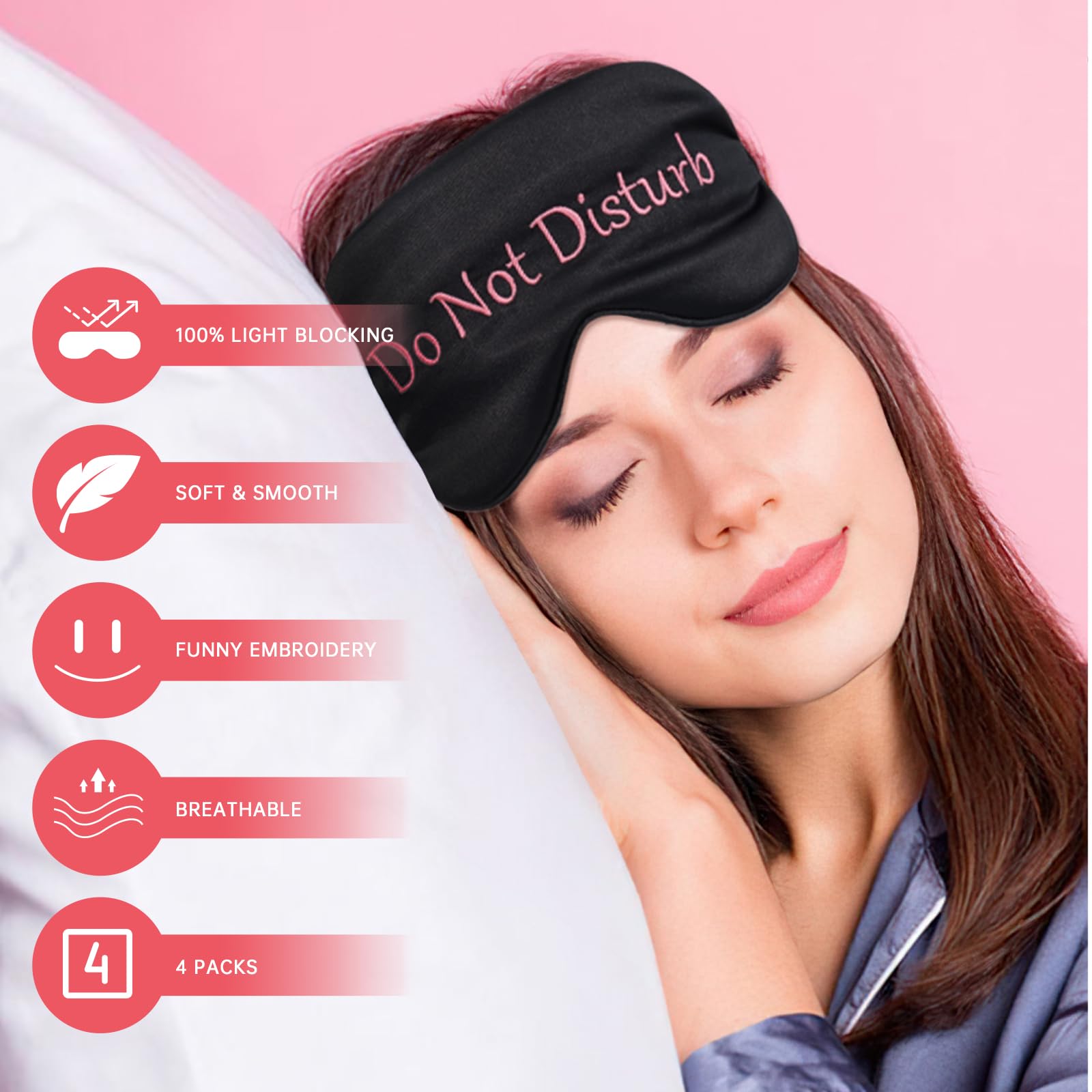 Mascarilla LERSVICVIL de satín que oscurece mejor para dormir