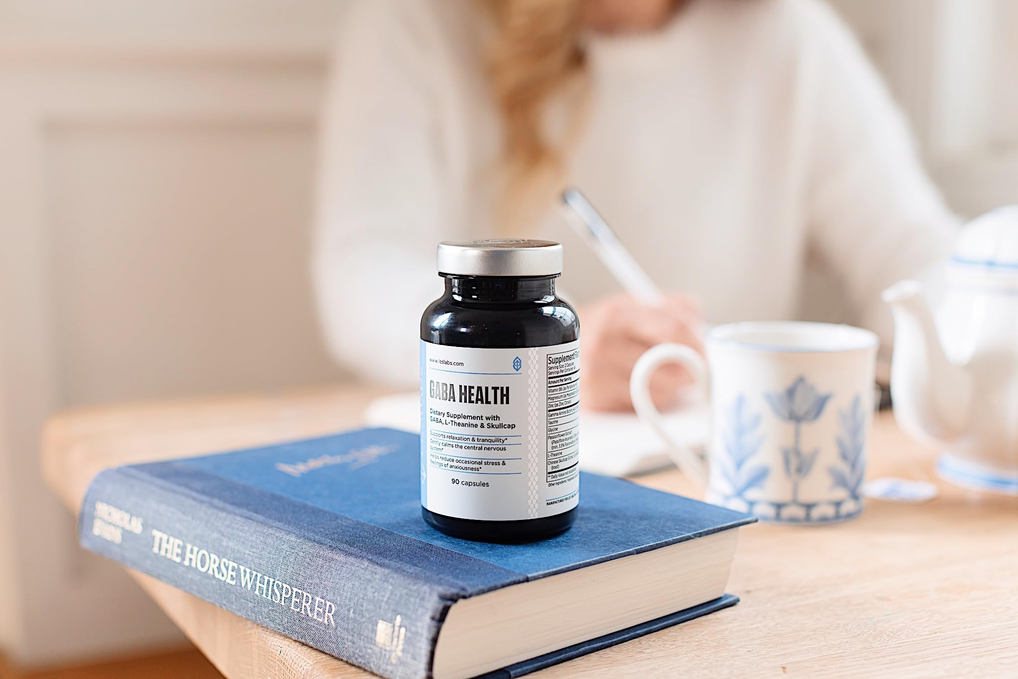Uso en casa con citrato de zinc de alta absorción en LES Labs GABA Health.
