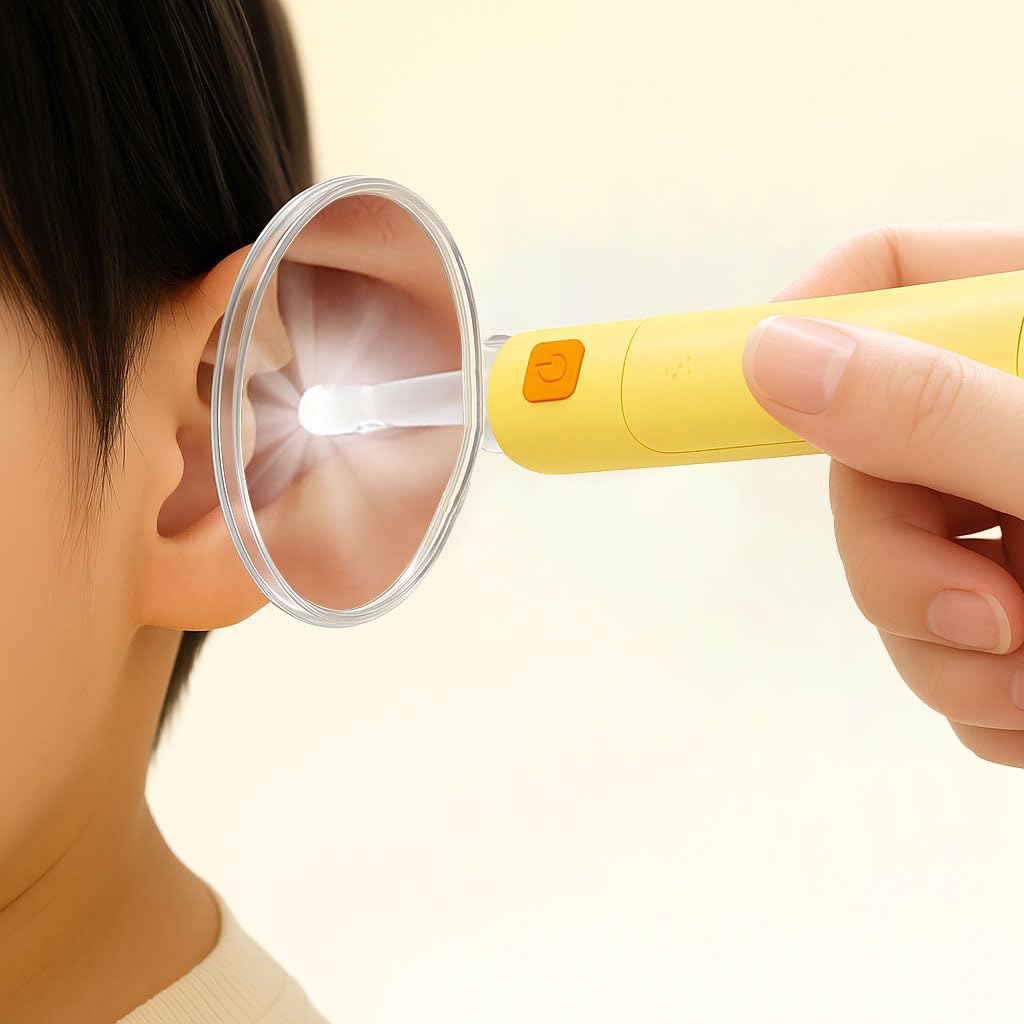 Lesnorry kit limpieza orejas con luz 2x facilita ver y retirar cerumen con seguridad.