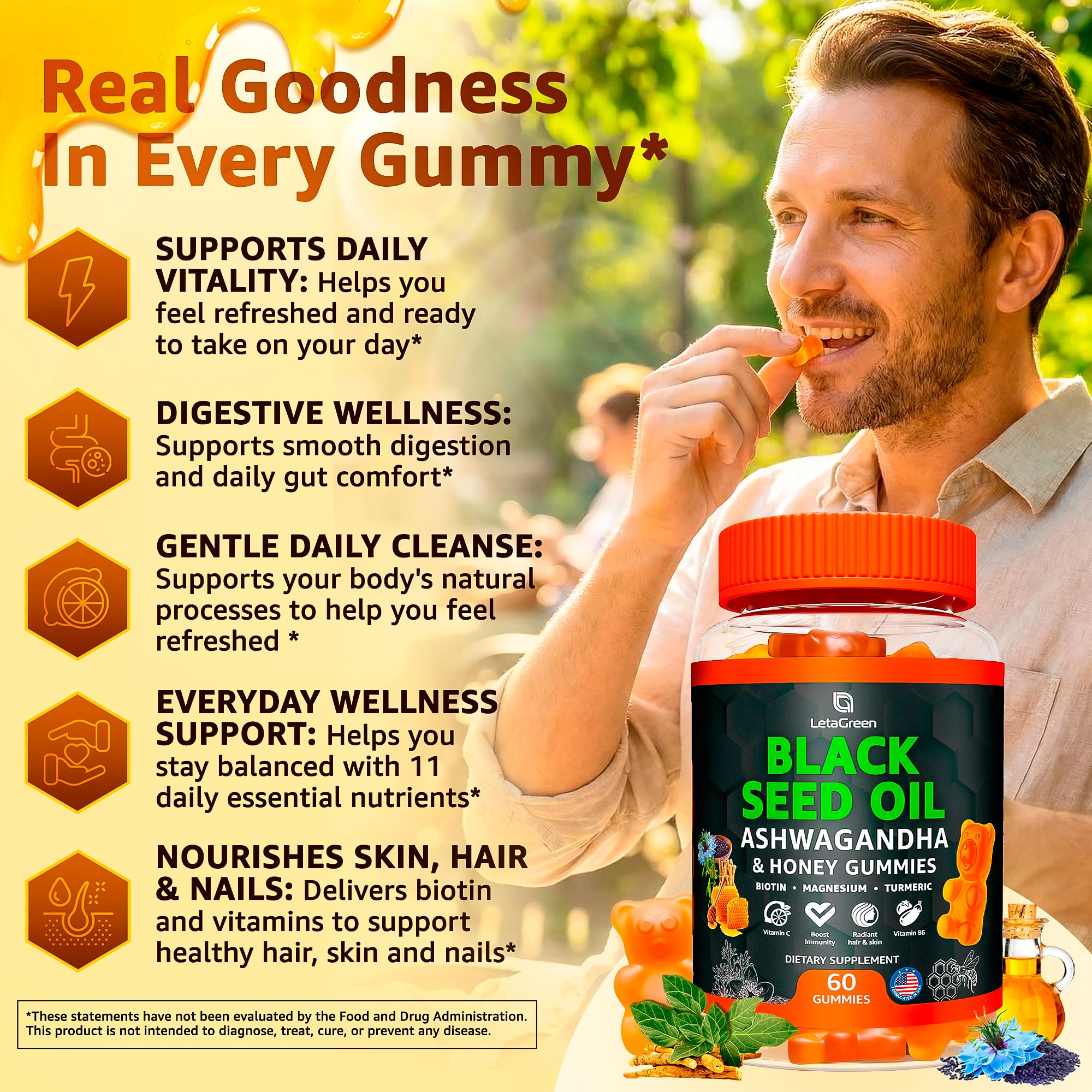 LetaGreen Gominolas sabor miel: experiencia de sabor natural