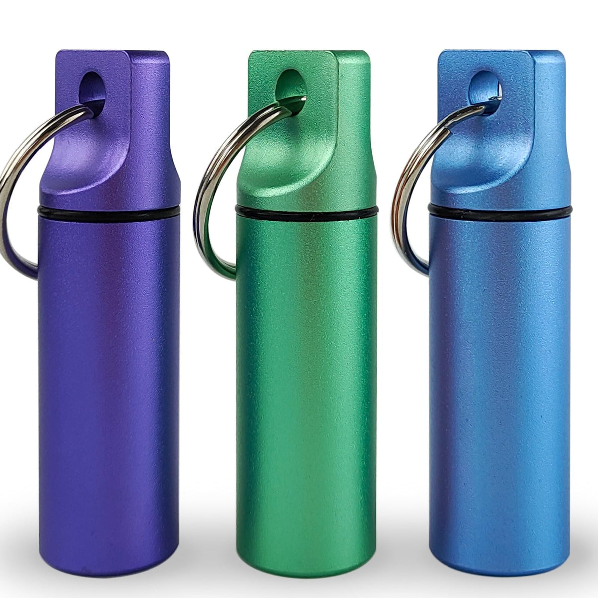 LETAOWJ Portapastillas con cadena impermeable, ideal para viajes y actividades al aire libre.