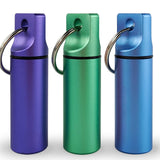 LETAOWJ Portapastillas con cadena impermeable, ideal para viajes y actividades al aire libre.