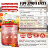 Letollhold Calcium Citrate Gummies apto para veganos garantiza una opción natural.