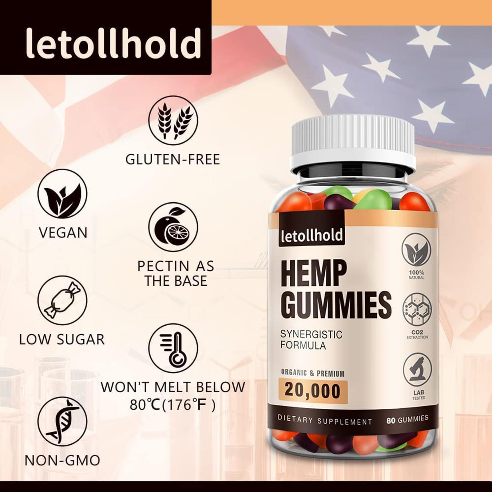 Consumo diario recomendado una gomita Letollhold para equilibrio