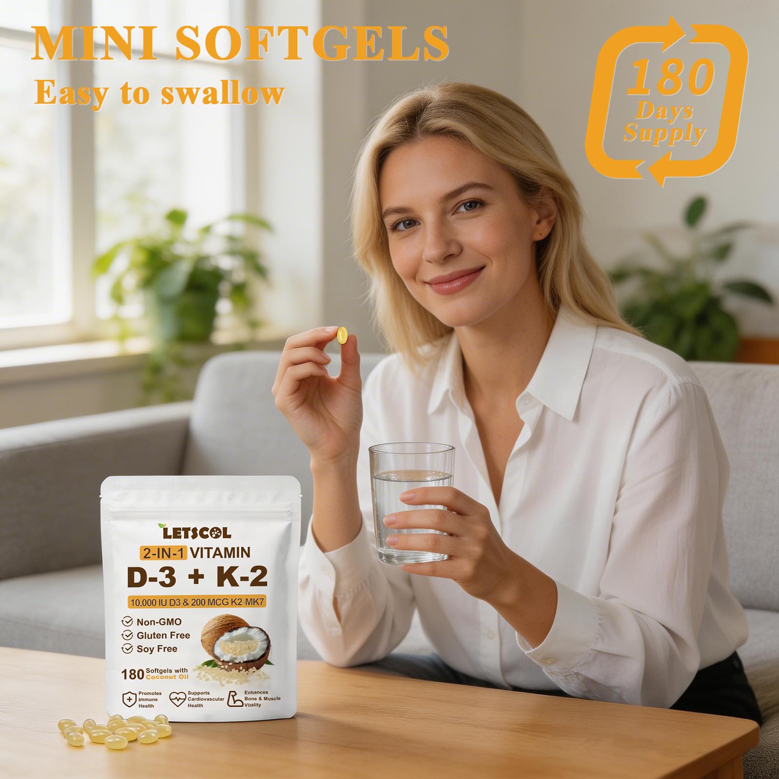 LETSCOL blíster softgel, frasco práctico para tomar en casa
