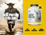 Levels Casein Vanilla Bean, mezcla fácil, lista para batido rápido.