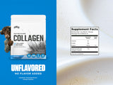 Etiqueta clara de Levels Collagen Peptides con ingredientes simples