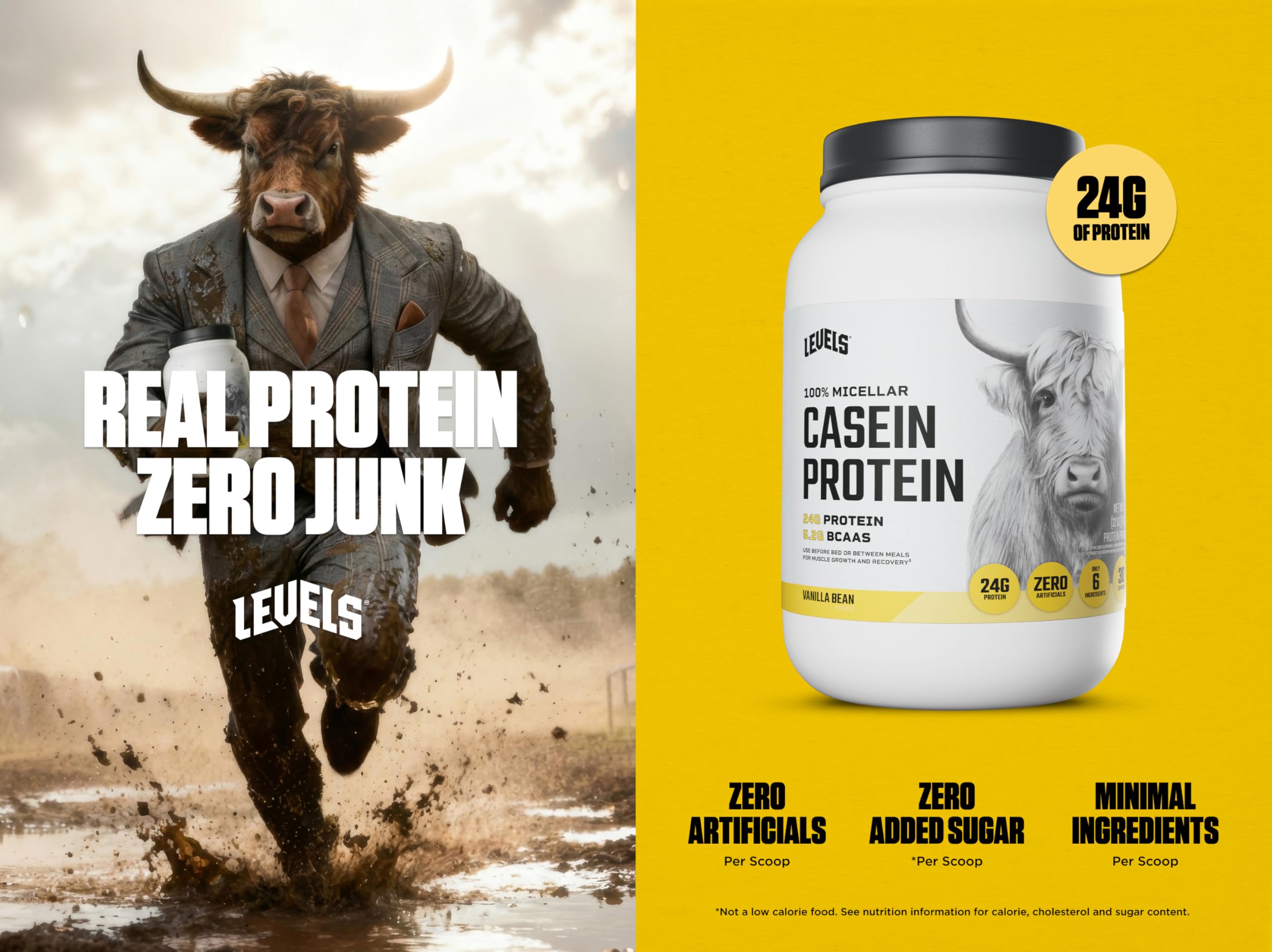 Levels Nutrition etiqueta de vainilla: sabor natural sin azúcares añadidos para batidos
