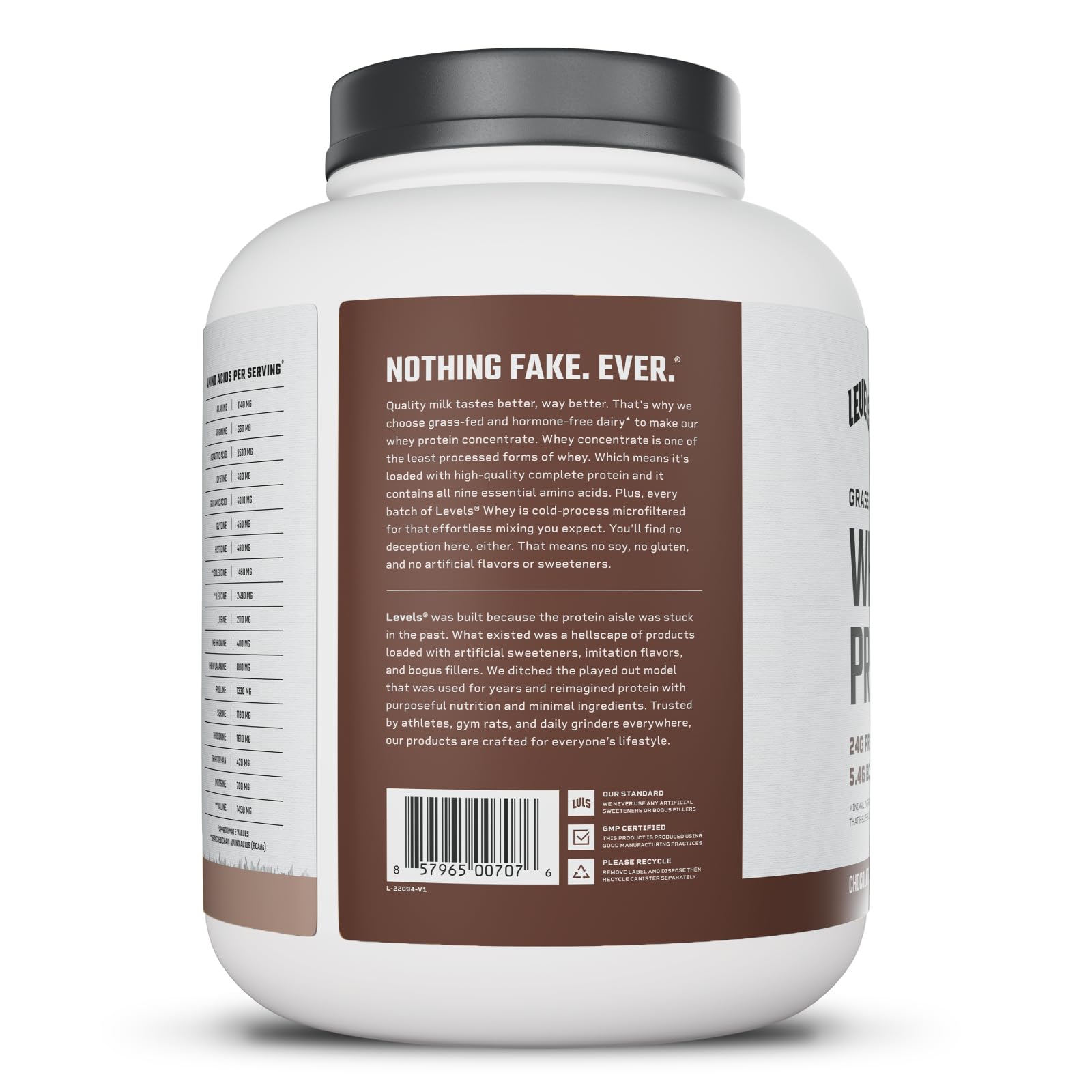 Levels proteina de suero chocolate mocha uso diario en batidos rápidos