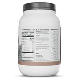 Levels proteína de suero chocolate moca leche de vaca pastoreada para nutrición limpia.