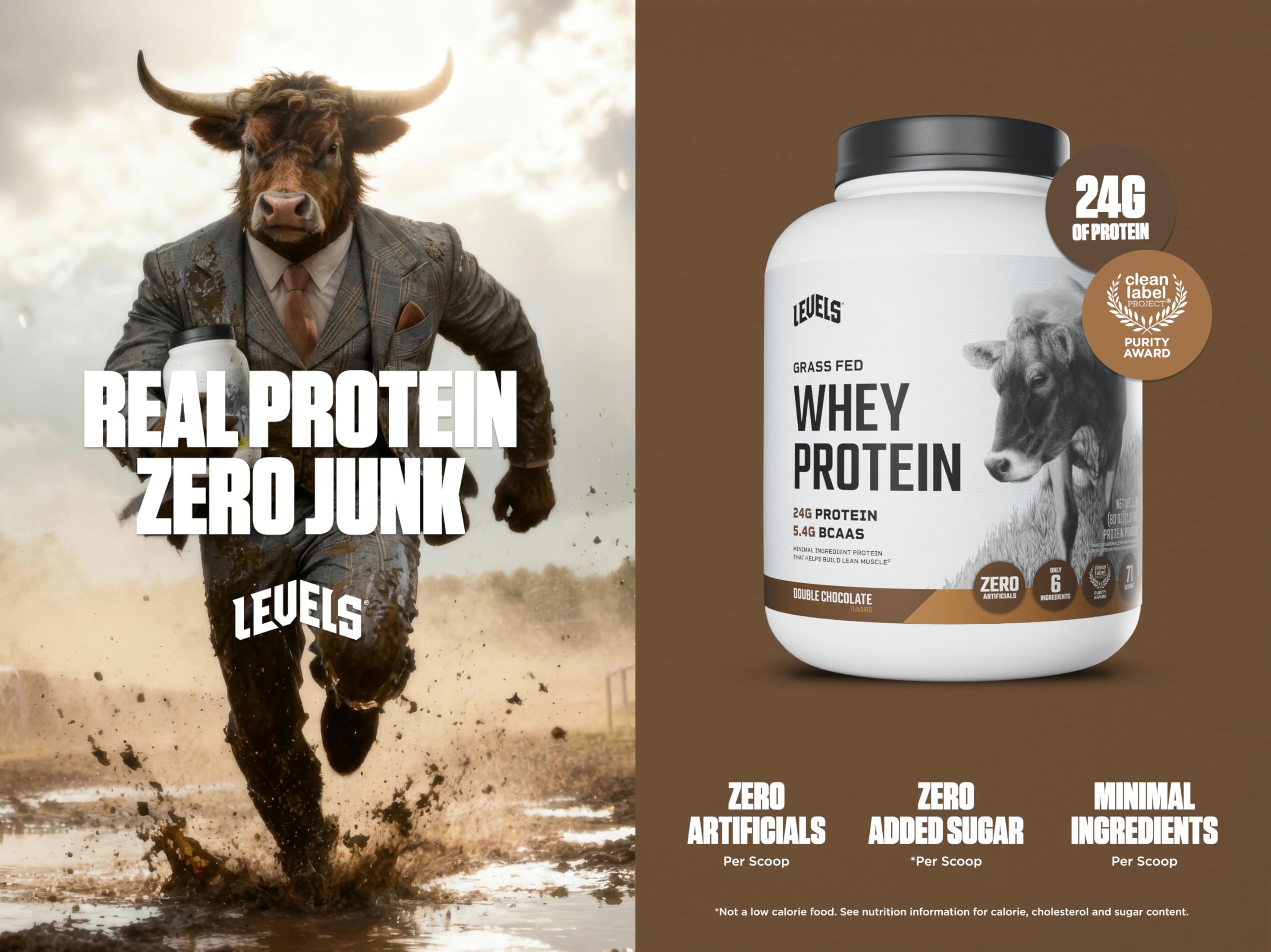 Levels proteina suero doble chocolate sabor ideal para batidos cremosos