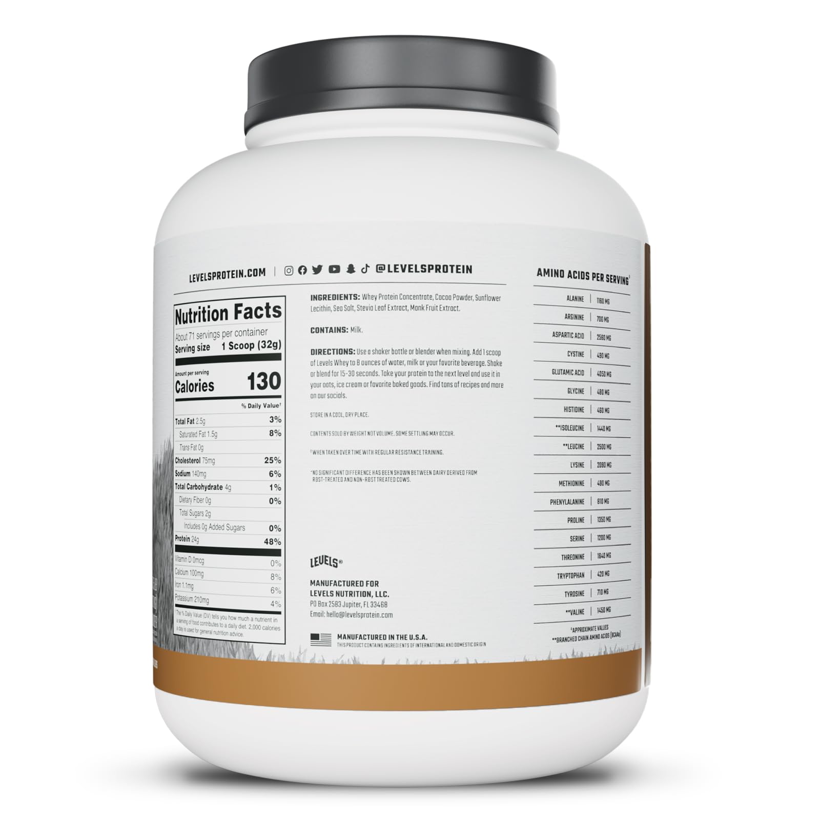 Levels proteina suero proceso frío para conservar bioactividad