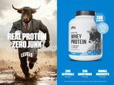 Levels Whey Protéina mezcla suave al disolverse en agua