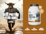 Cucharada de Levels Whey, vainilla canela, mezcla rápida tras entrenar