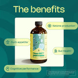 Etiqueta en primer plano destaca pureza y calidad del LevelUp C8 MCT Aceite