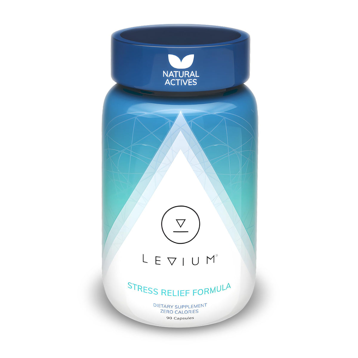 Levium: botella de cápsulas para apoyo diario del bienestar y la calma