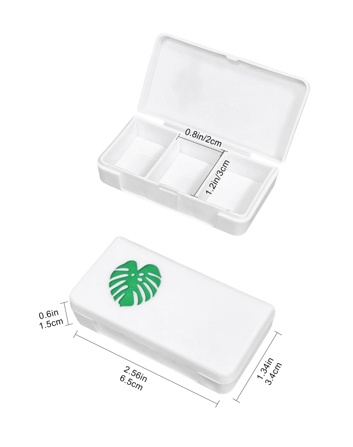 Lexaoyoo Portapastillas compacto para bolso, fácil de llevar durante el día.