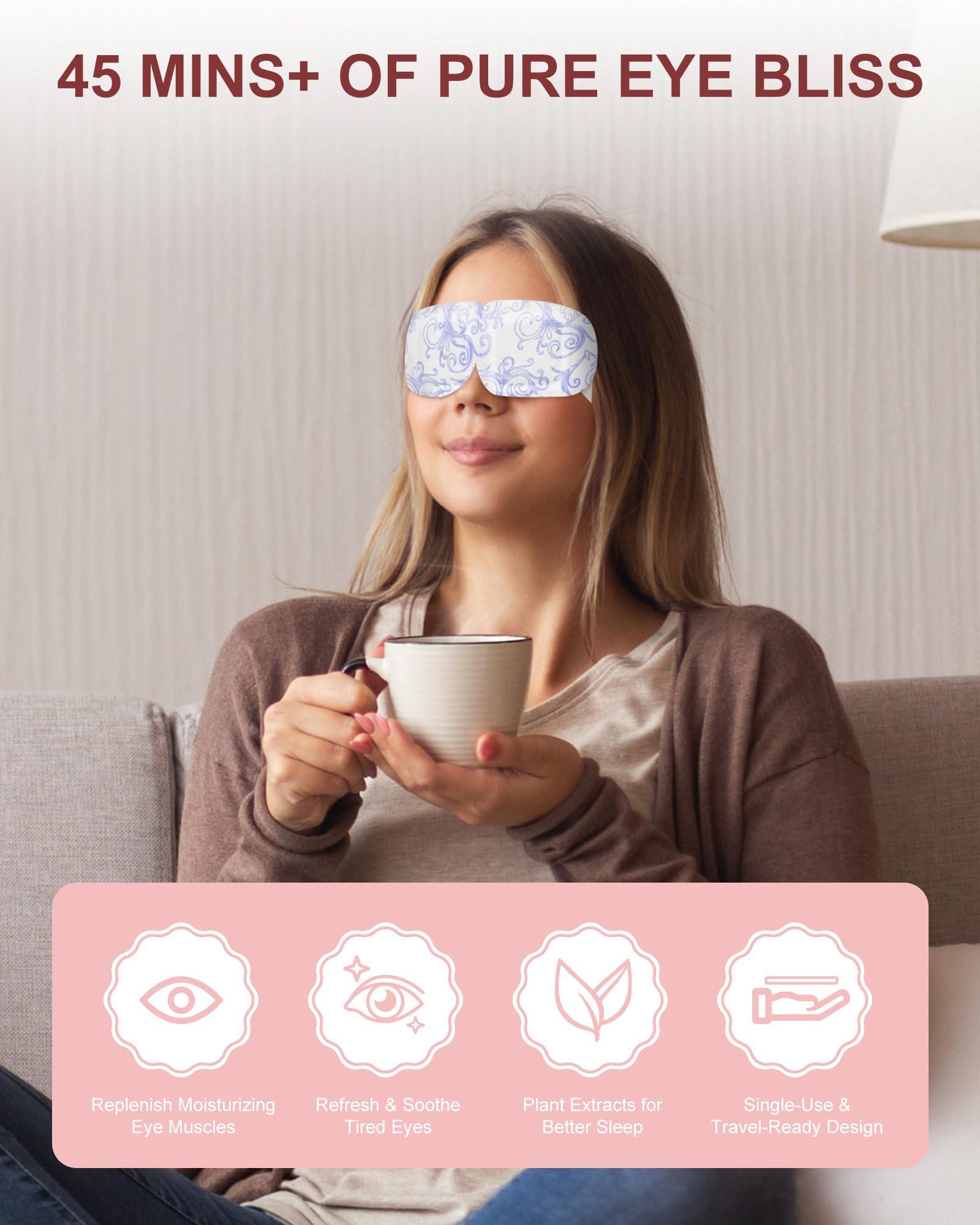 LEXNHOM mascarilla para ojos ajuste doble para rostros diferentes
