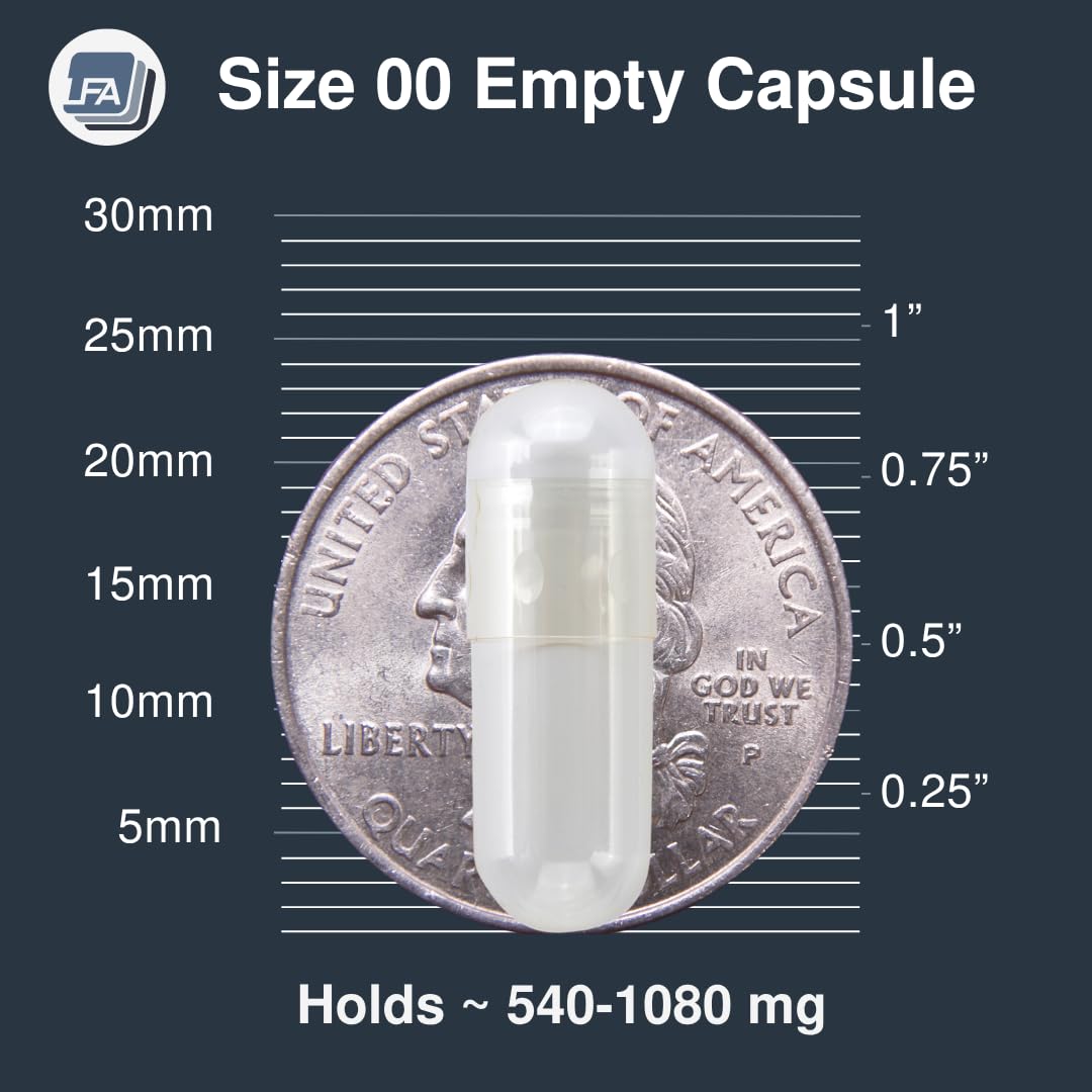 LFA cierre fácil cápsulas gelatina 00 para rellenado rápido