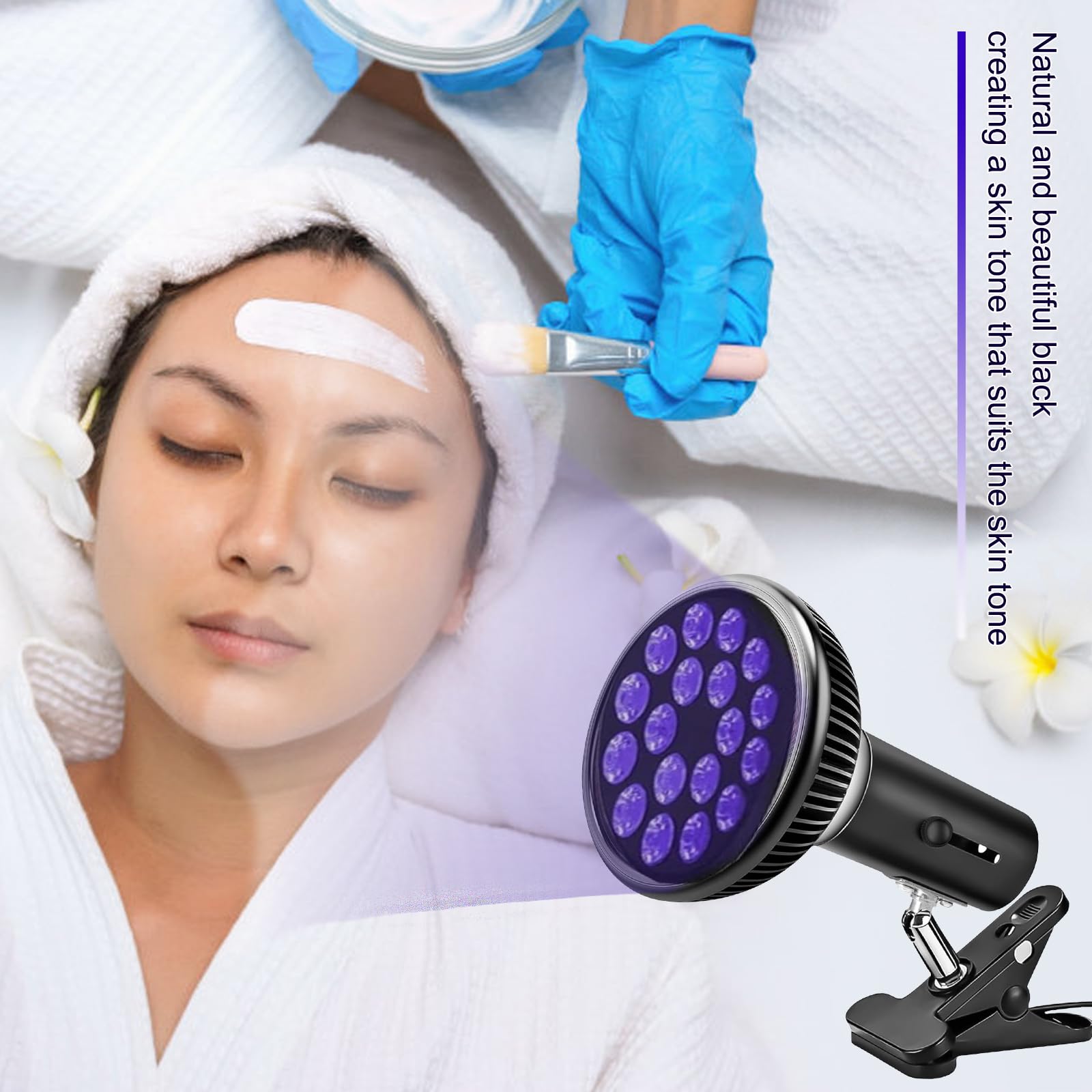 LGEXRCH Lámpara de fototerapia en acción para bienestar en casa.