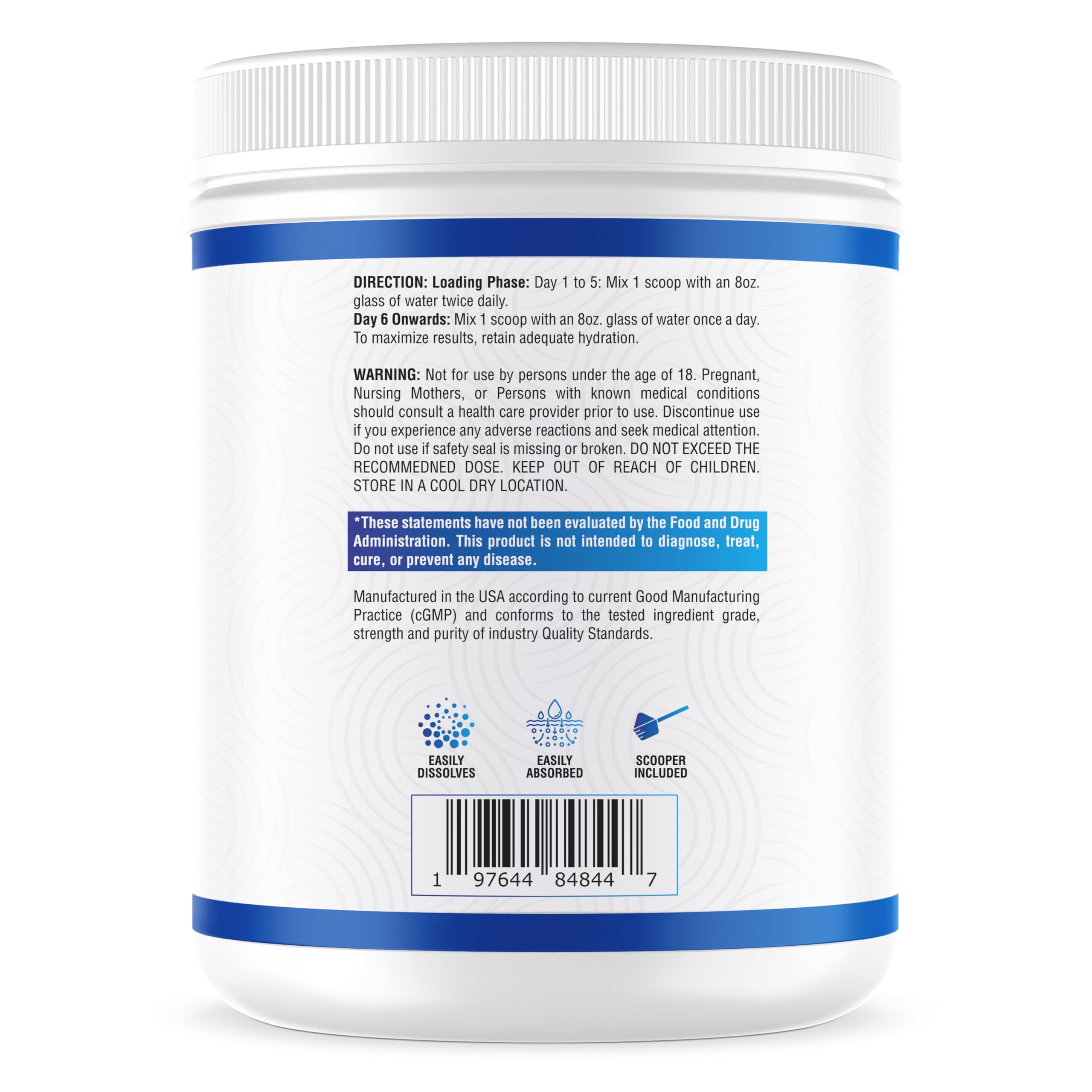 Liarminoo NutraScience Creatina Monohidrato con absorción rápida para músculos.