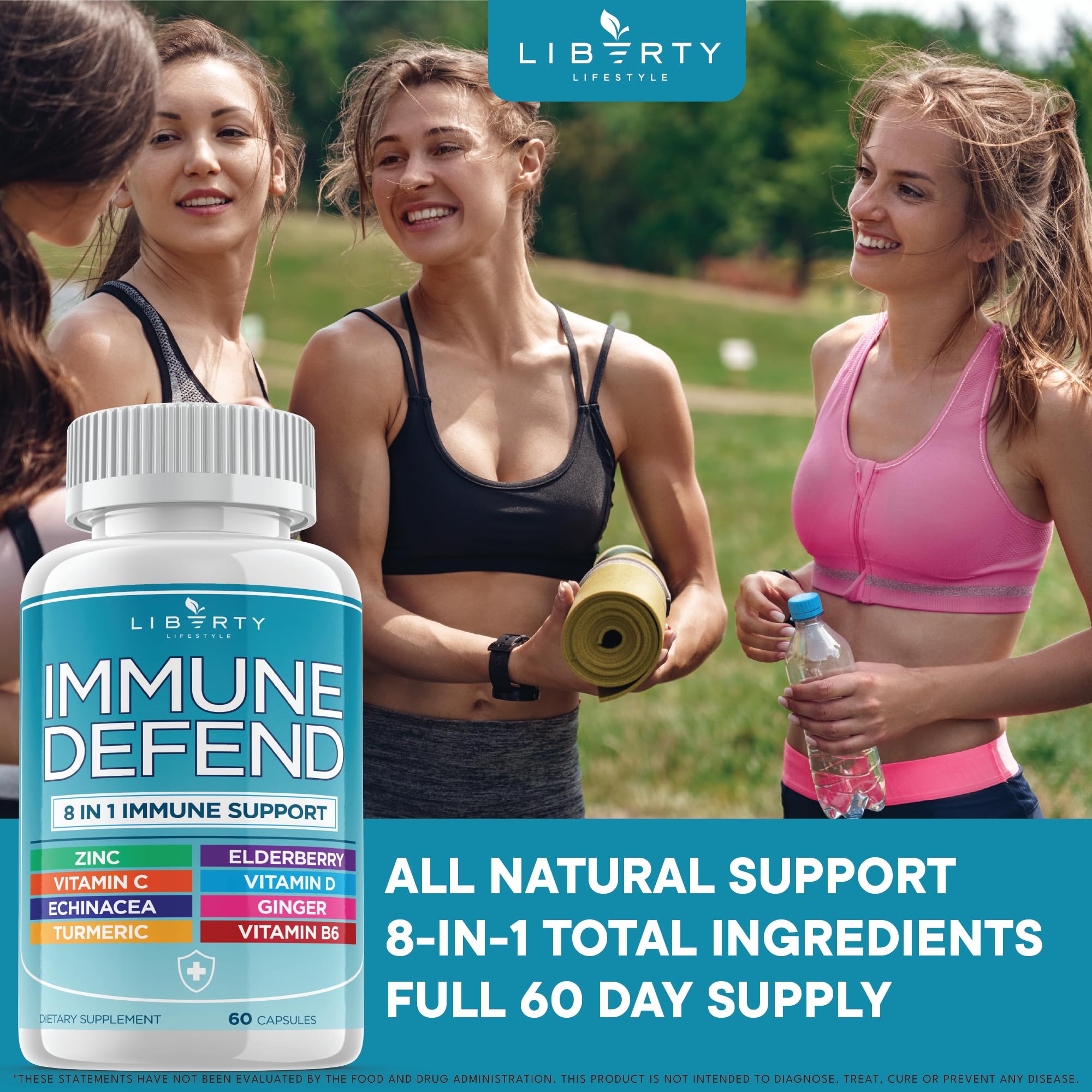 Liberty Lifestyle 8 en 1 detalle de ingredientes y mezcla clave