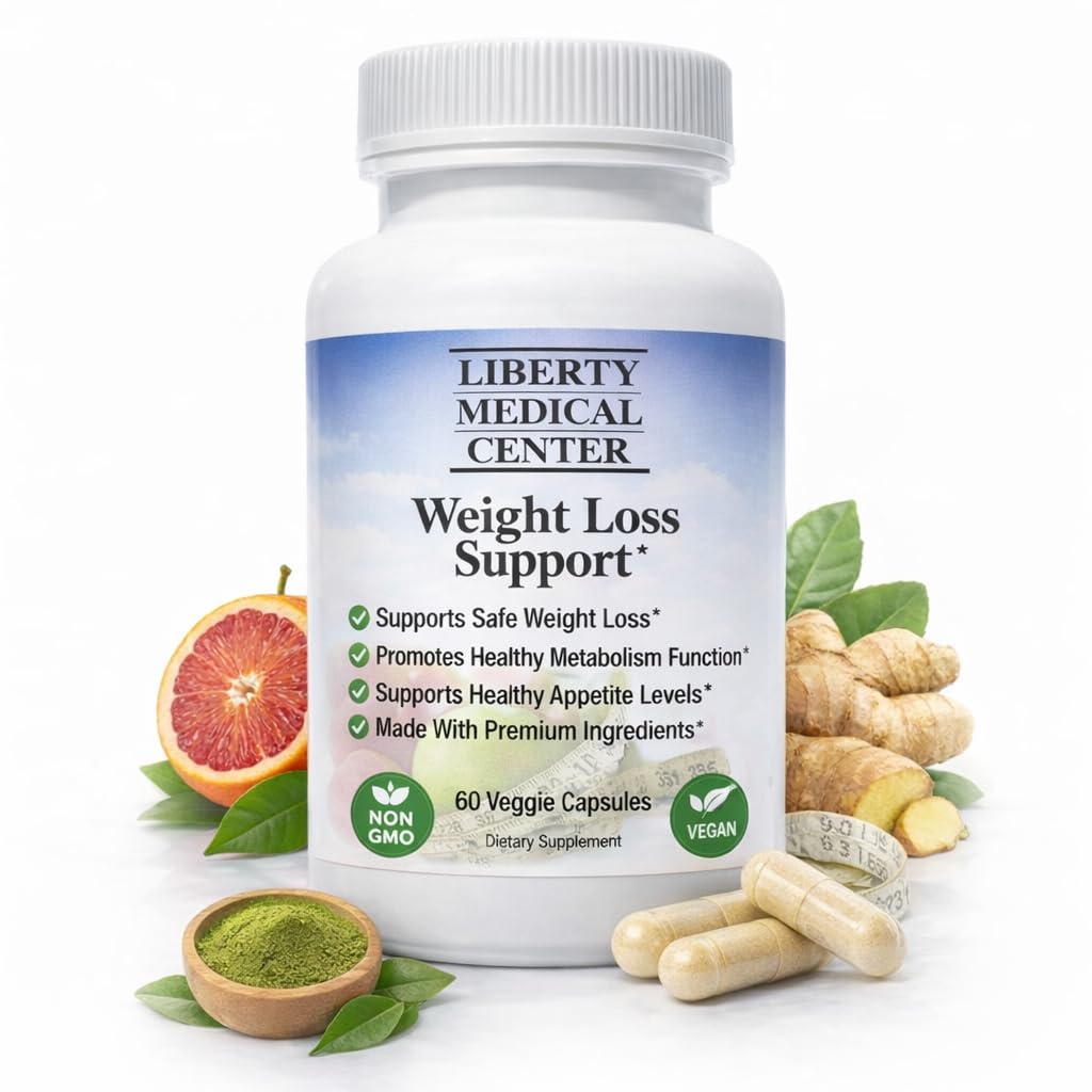 Liberty Medical Center Suplemento peso cápsulas para apoyar el metabolismo.