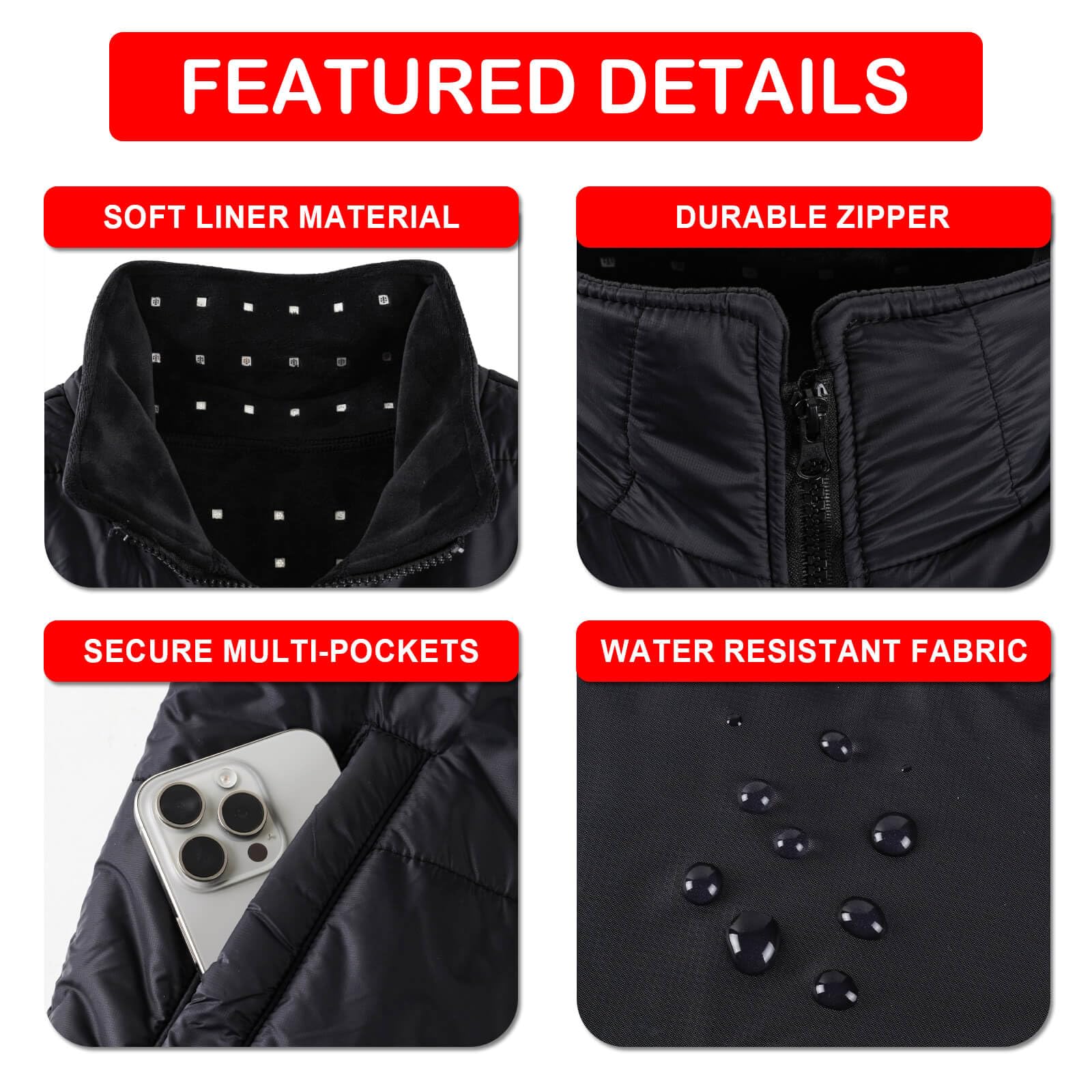 Licinwing vest diseño ligero, peso aproximadamente 300 g