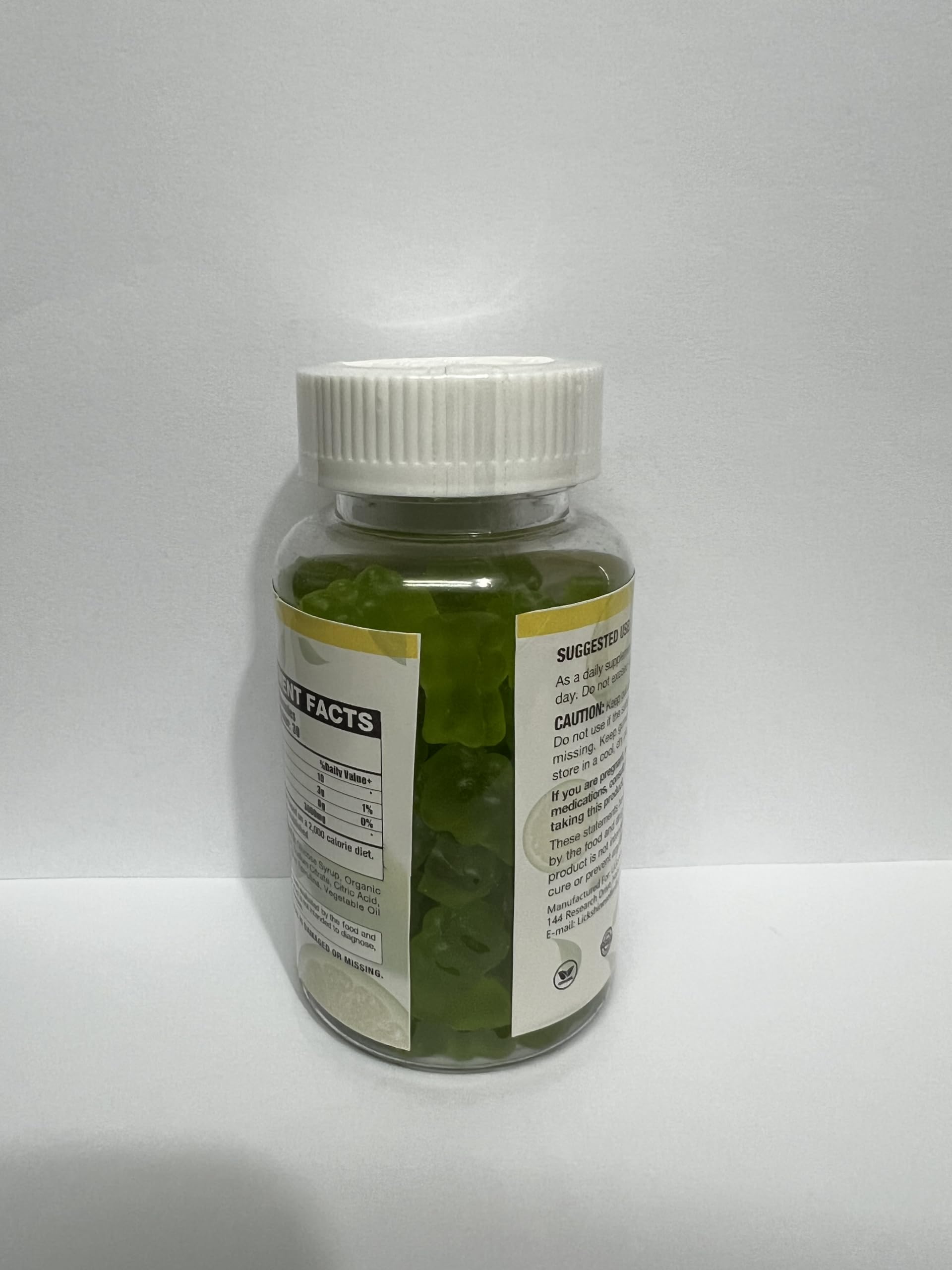 Formulación avanzada de bergamota lickshine, gomitas fáciles de masticar y sabrosas.